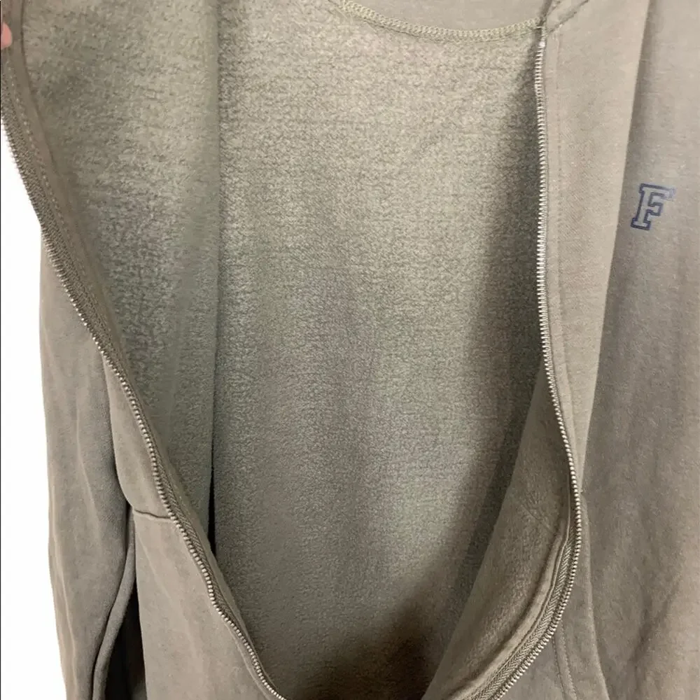 French Connection Baseball Zip Through Logo Jacket M